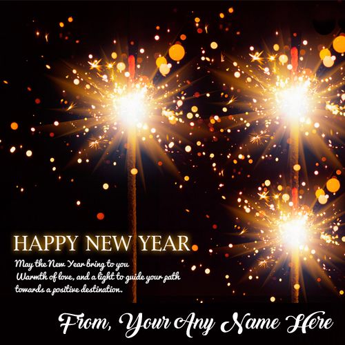 Write name on happy new year 2021 greetings image with name